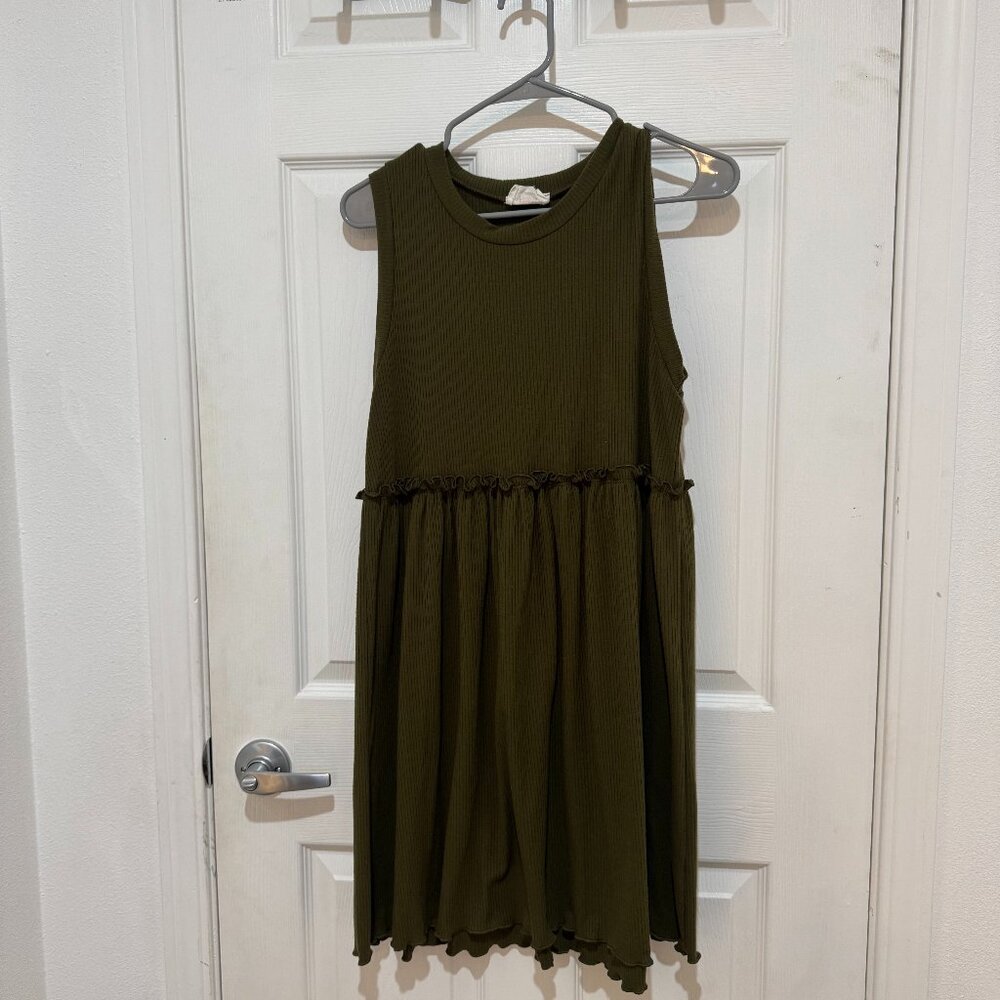 Crew neck tank dress